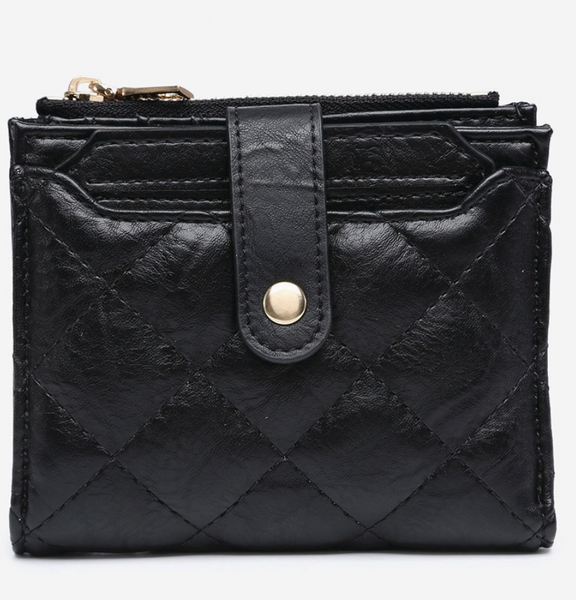 Melody Quilted Zip Top Wallet