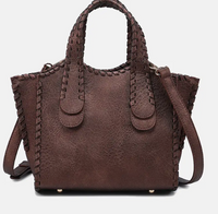 Marla Whipstitch Shaped Satchel