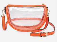 Peyton Clear Banana Crossbody Bag