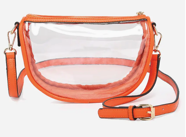 Peyton Clear Banana Crossbody Bag