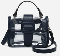 Toni Clear Flapover Crossbody Bag