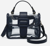 Toni Clear Flapover Crossbody Bag