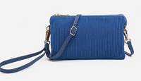 Riley Corduroy 3 Compartment Crossbody/Wristlet