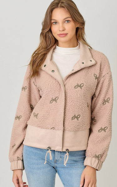 Bow Embroidery Jacket