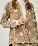 Washed Corduroy Embroidery Jacket