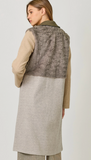 Color Blocked Long Coat