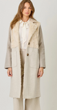 Color Blocked Long Coat