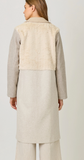 Color Blocked Long Coat