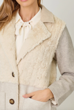 Color Blocked Long Coat