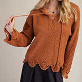 Laced Up Front Sweater