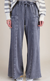 Tie Pockets Terry Knit Pants
