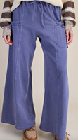 Tie Pockets Terry Knit Pants