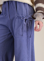 Tie Pockets Terry Knit Pants