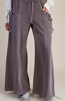Tie Pockets Terry Knit Pants