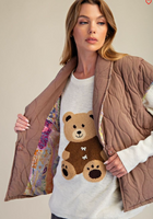Cap Sleeve Quilted Vest
