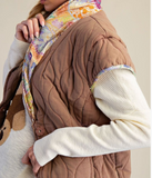 Cap Sleeve Quilted Vest