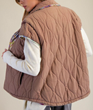 Cap Sleeve Quilted Vest