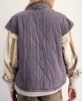 Cap Sleeve Quilted Vest