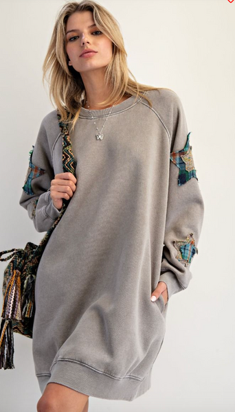 Star Patch Mineral Washed Dress