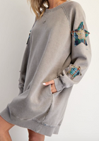 Star Patch Mineral Washed Dress
