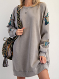Star Patch Mineral Washed Dress