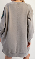 Star Patch Mineral Washed Dress
