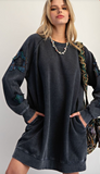 Star Patch Mineral Washed Dress