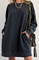 Star Patch Mineral Washed Dress