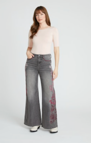 Mona x Blush Etched Jeans