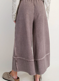 Terry Knit Palazzo Pants