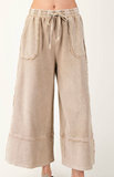 Terry Knit Palazzo Pants