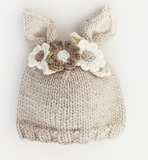 Flower Bunny Beanie