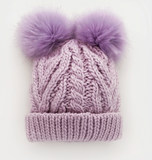 Lilac Fluffer Baby Beanie