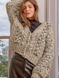 Flecked Chunky Cardigan