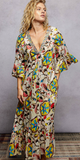 Beaded Detail Floral Maxi Dress