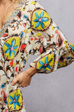 Beaded Detail Floral Maxi Dress