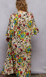Beaded Detail Floral Maxi Dress