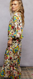 Beaded Detail Floral Maxi Dress