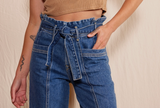 Penny Paperbag Wide Leg Jeans