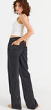 Rebel Wide Leg Jeans in Carbon