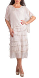 Scoop Neck Maxi Ruffle Dress