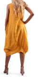 Pure Linen Sleeveless Dress