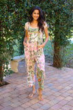 Floral Pastel Patchwork Overall