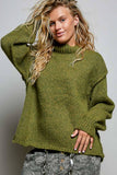 Mock Neck Chunky Sweater
