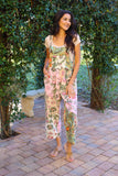 Floral Pastel Patchwork Overall