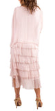 Scoop Neck Maxi Ruffle Dress