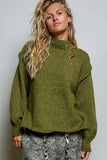 Mock Neck Chunky Sweater