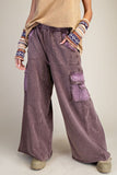 Washed Terry Cargo Pants