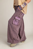 Washed Terry Cargo Pants