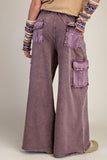 Washed Terry Cargo Pants